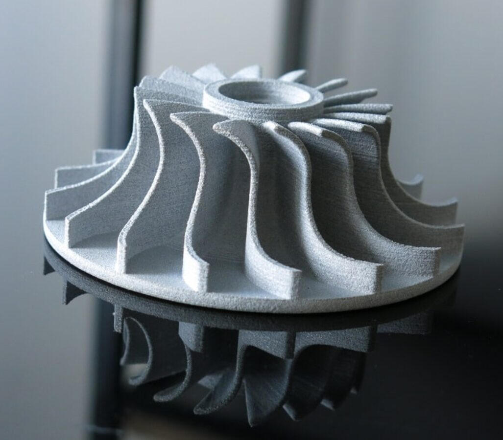 3D printed parts on build plate